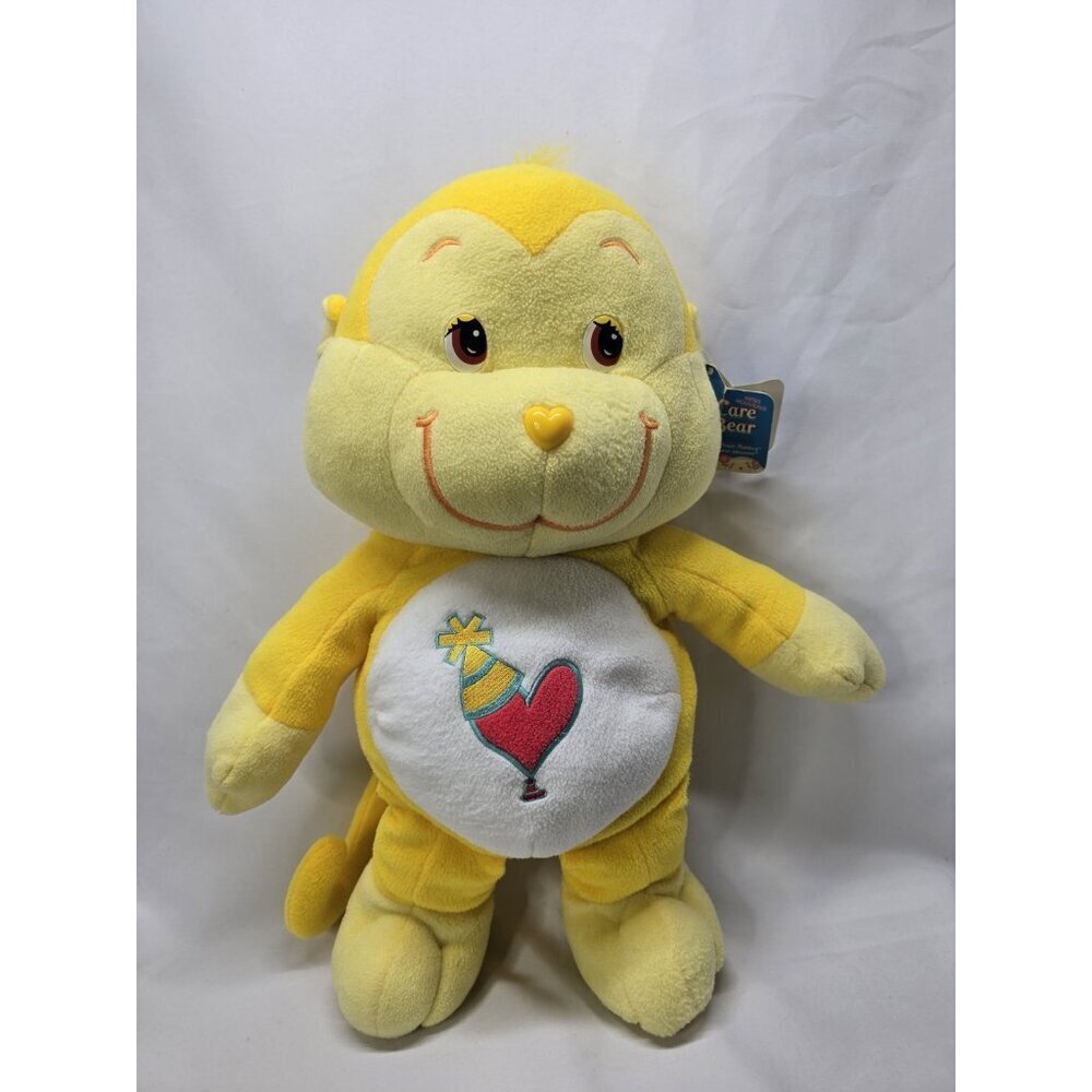 2004 Care Bears Cousin Playful Heart Monkey Plush Stuffed Animal Large 22"